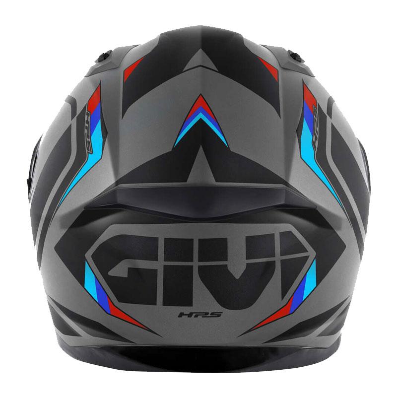 GIVI 50.8 MACH1 MAT GRİ-SİYAH-KIRMIZI KASK