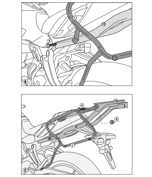 GIVI PLX2118 YAMAHA MT-07 (14-17) YAN ÇANTA TAŞIYICI