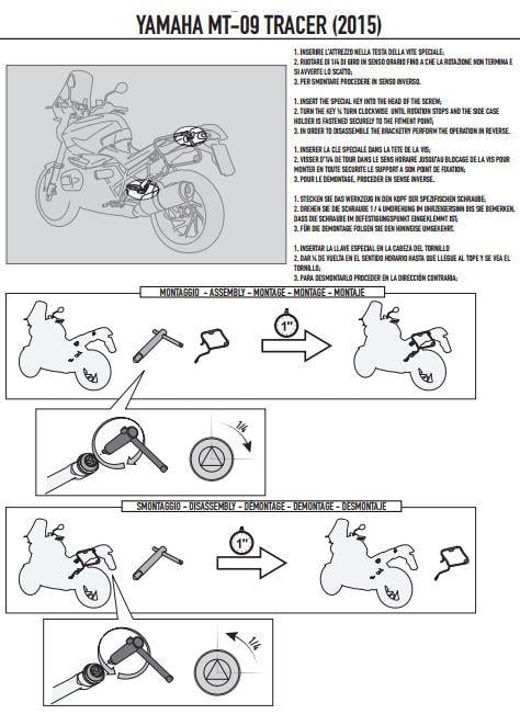 KAPPA KLR2122 YAMAHA TRACER 900 (15-17) YAN ÇANTA TAŞIYICI