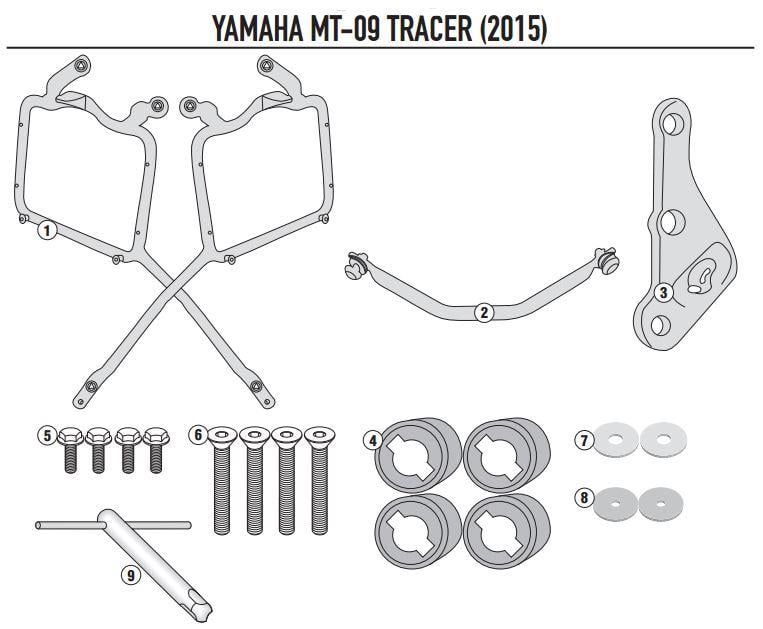 KAPPA KLR2122 YAMAHA TRACER 900 (15-17) YAN ÇANTA TAŞIYICI