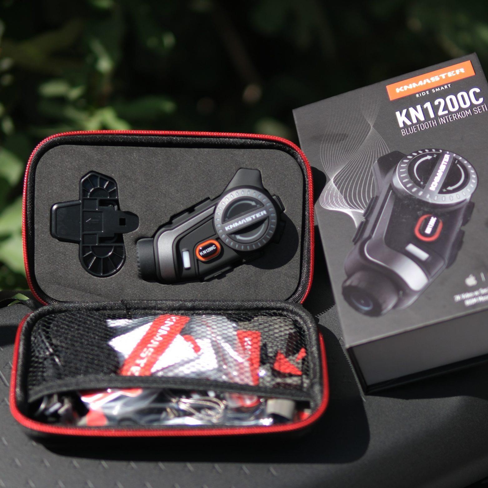 KNMASTER KN1200C Kameralı Motosiklet Kask İnterkom Bluetooth Intercom Kulaklık Seti