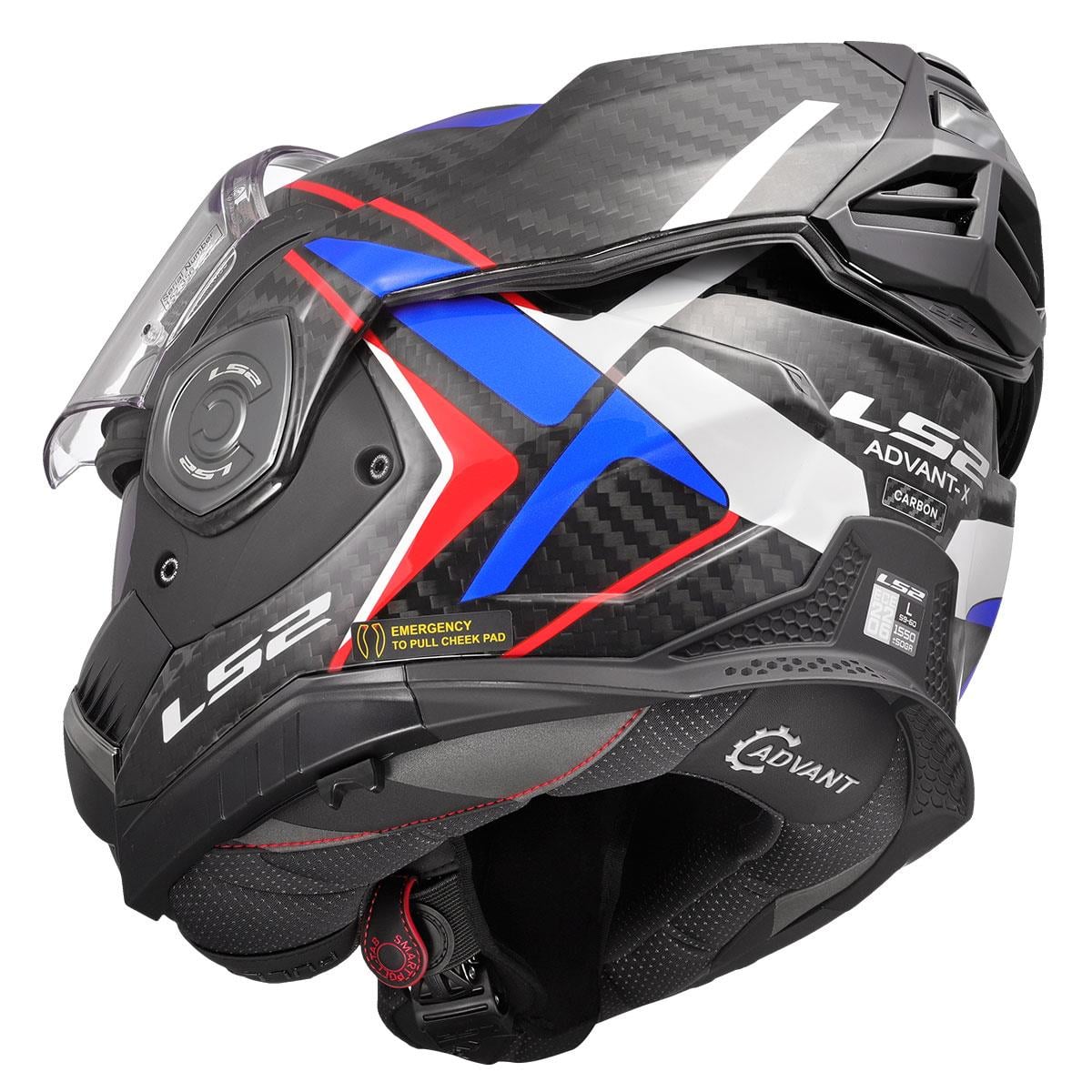 LS2 ADVANT X KARBON FUTURE II BEYAZ-MAVİ KASK