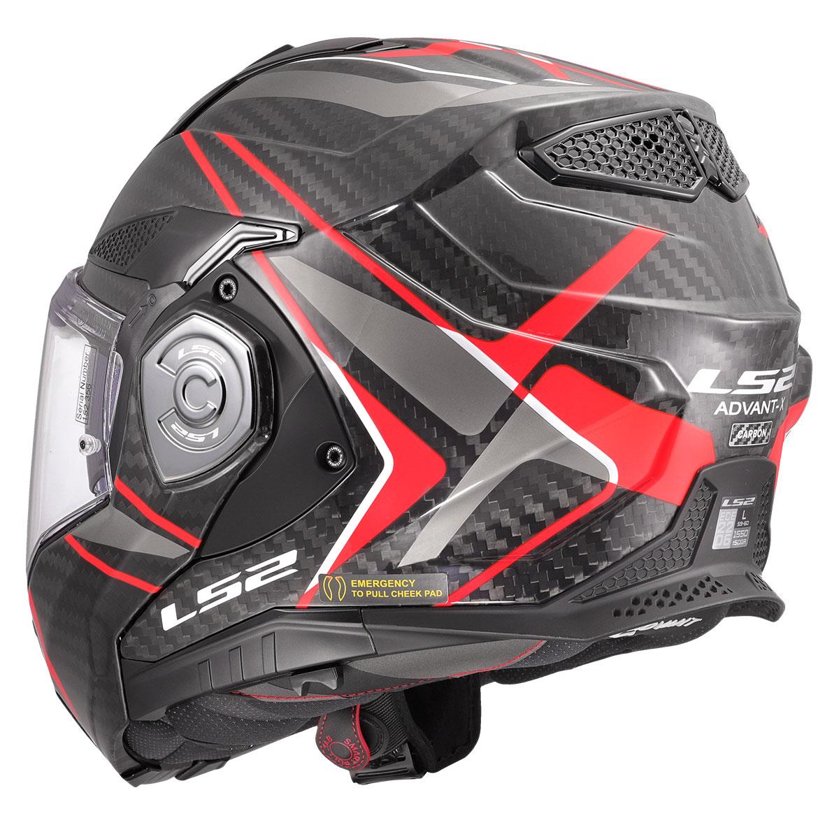 LS2 ADVANT X KARBON FUTURE II KIRMIZI KASK