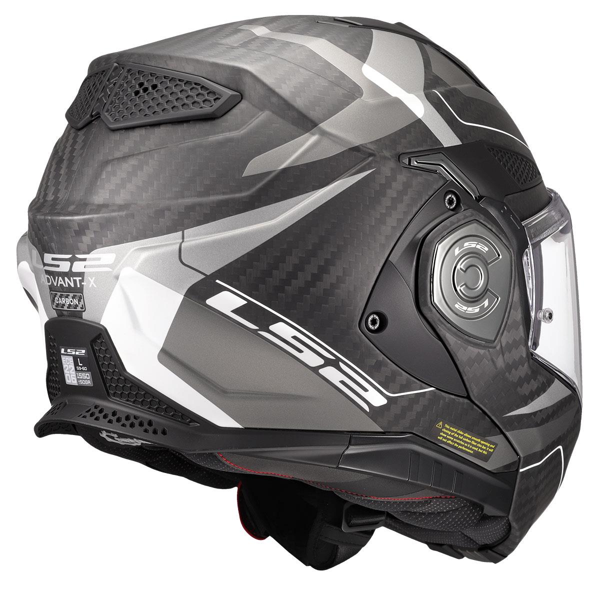 LS2 ADVANT X KARBON HORIZON MAT GÜMÜŞ-GRİ KASK