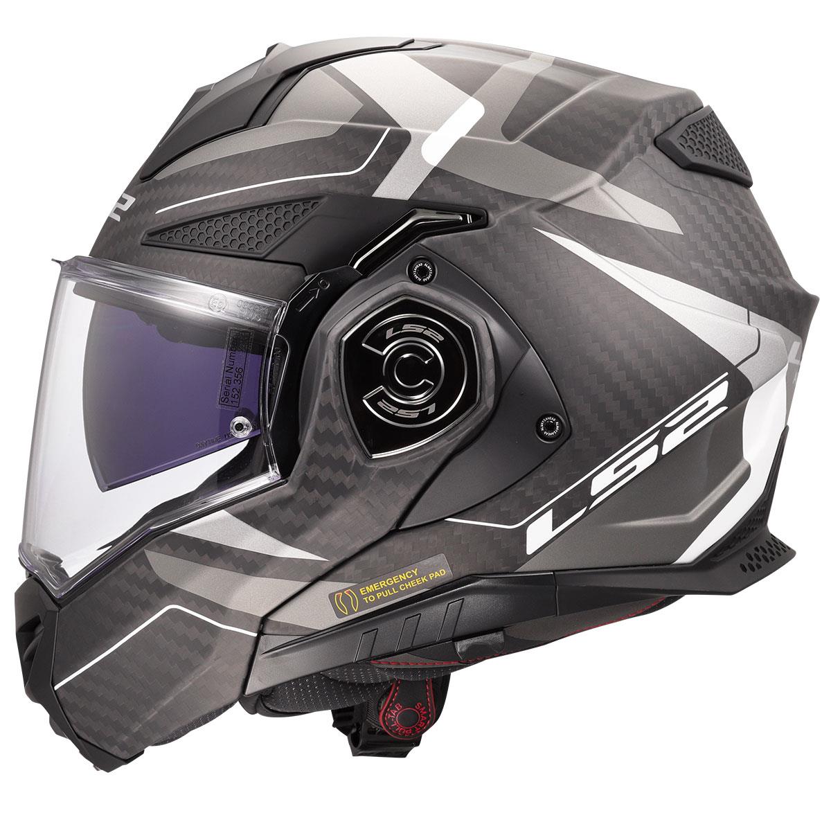 LS2 ADVANT X KARBON HORIZON MAT GÜMÜŞ-GRİ KASK