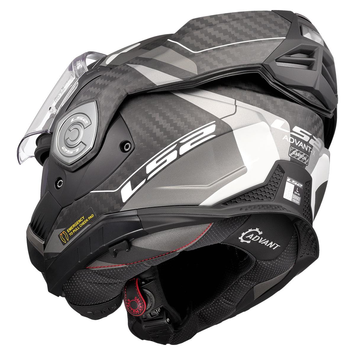 LS2 ADVANT X KARBON HORIZON MAT GÜMÜŞ-GRİ KASK