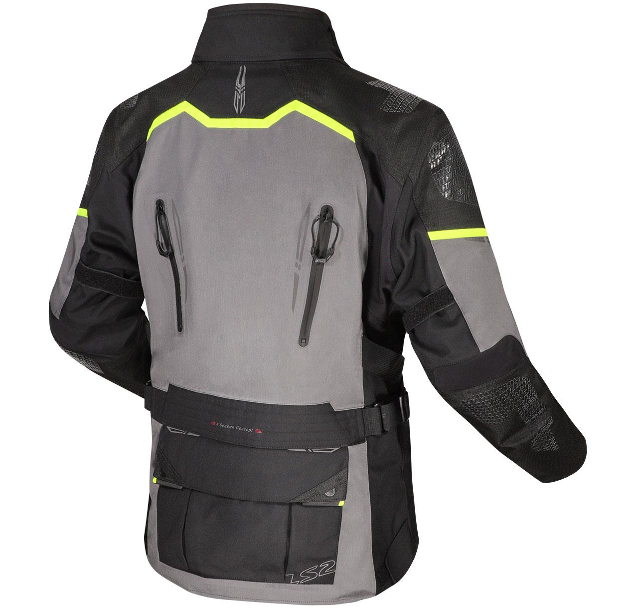 LS2 APOLLO MONT SİYAH-GRİ-NEON SARI