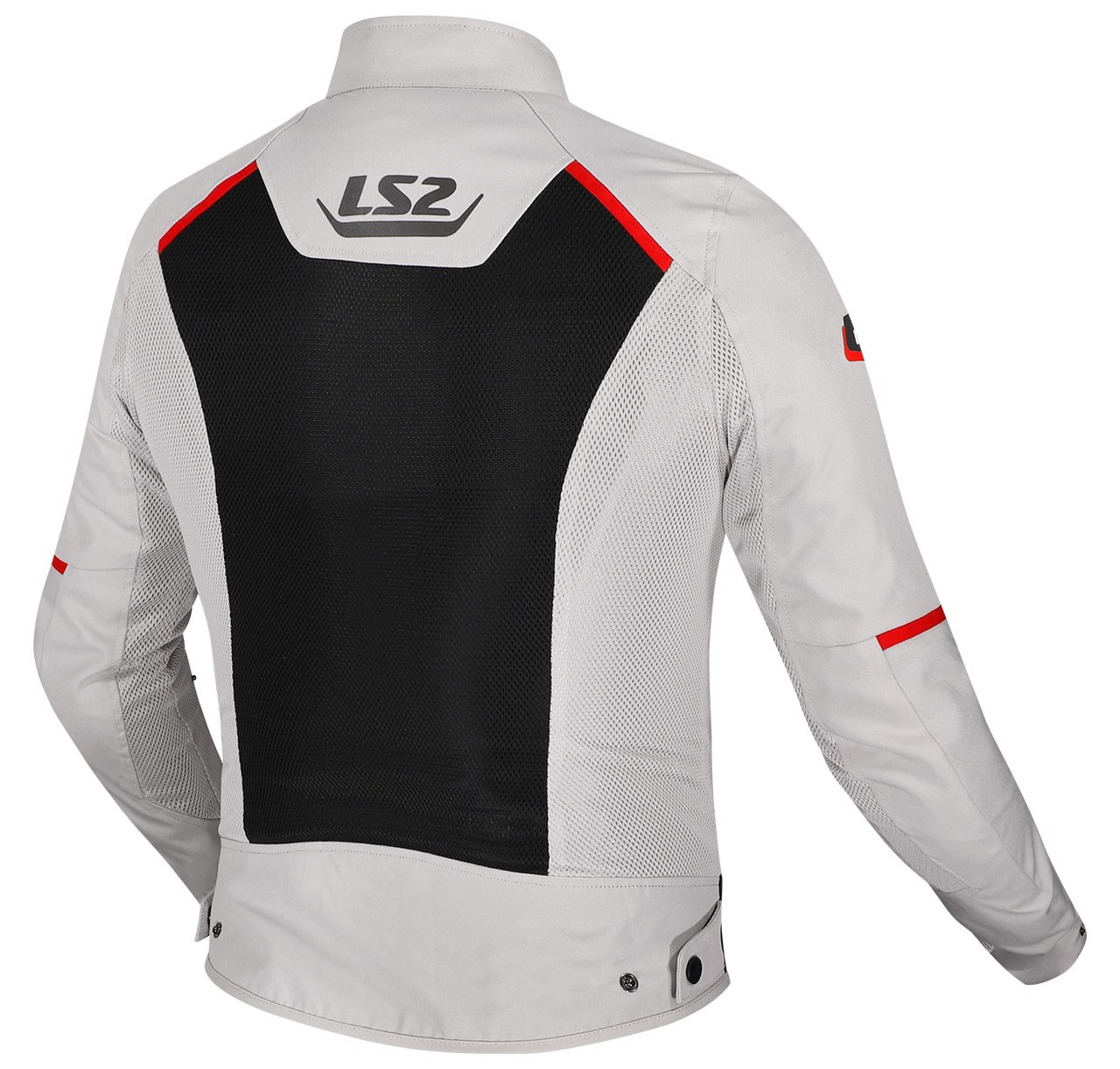 LS2 BREEZE KADIN MONT GRİ-SİYAH-KIRMIZI