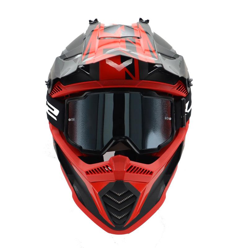 LS2 CHARGER GOGGLES MOTOKROS GÖZLÜK (IRIDIUM CAMLI) SİYAH