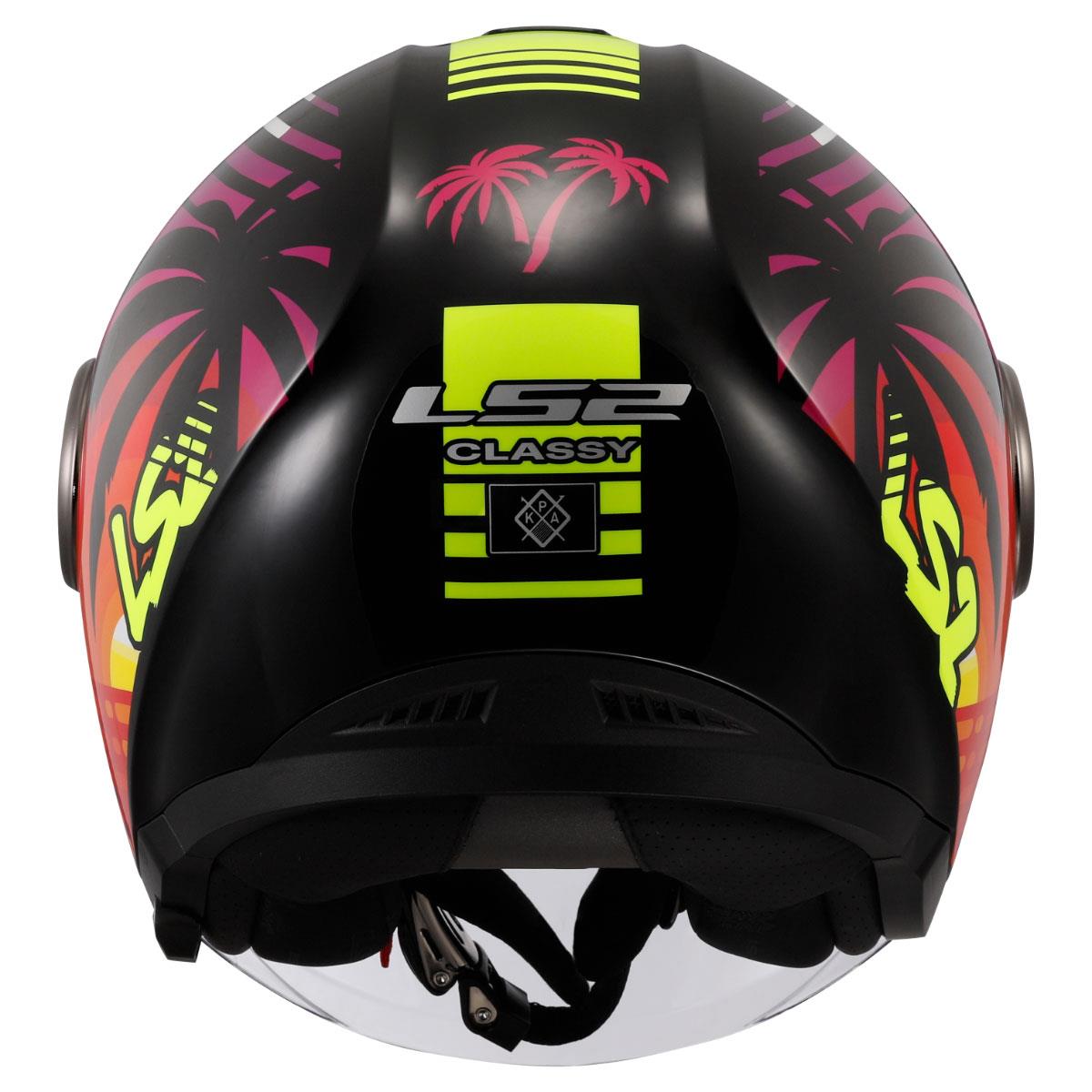 LS2 CLASSY PALM SİYAH KASK