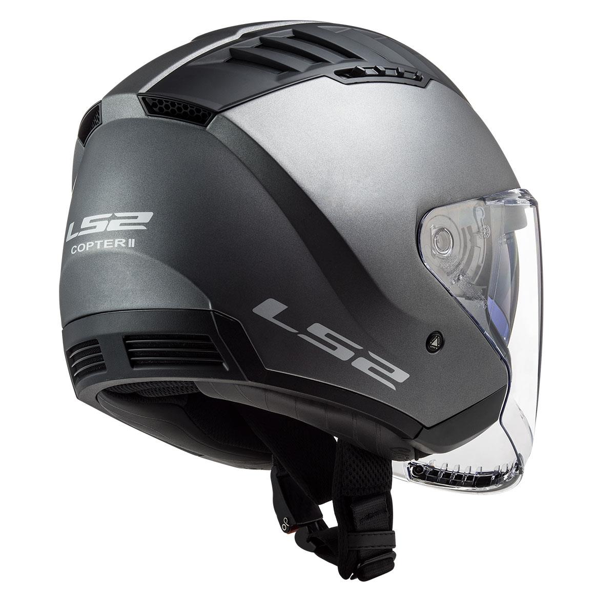 LS2 COPTER 2 MAT TITANIUM KASK