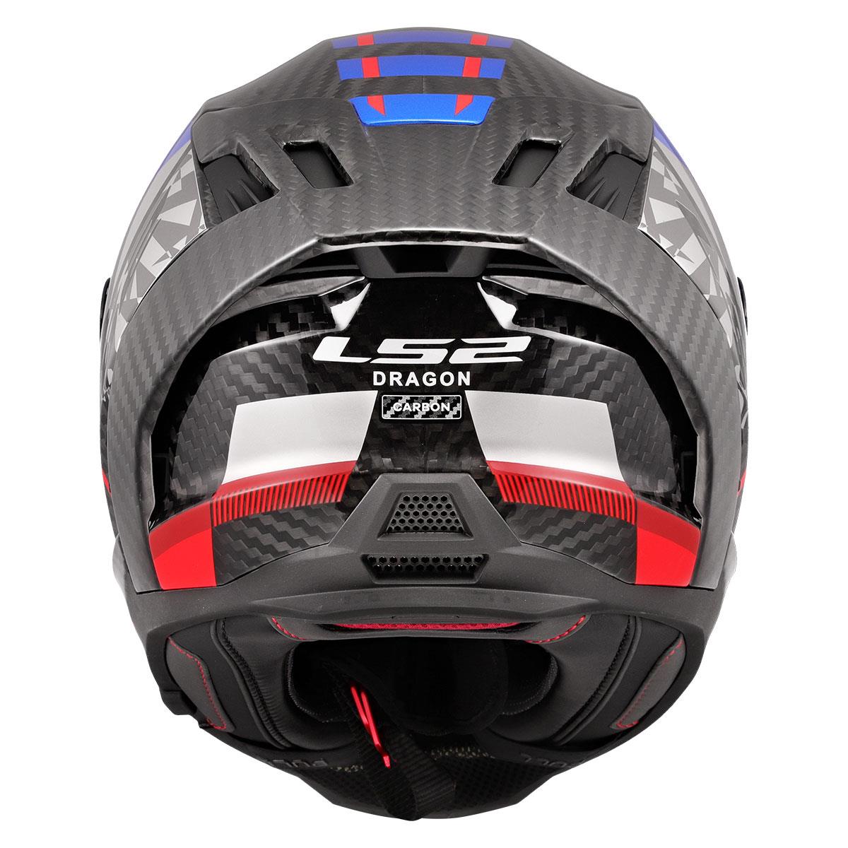 LS2 DRAGON KARBON TRAX MAVİ KASK