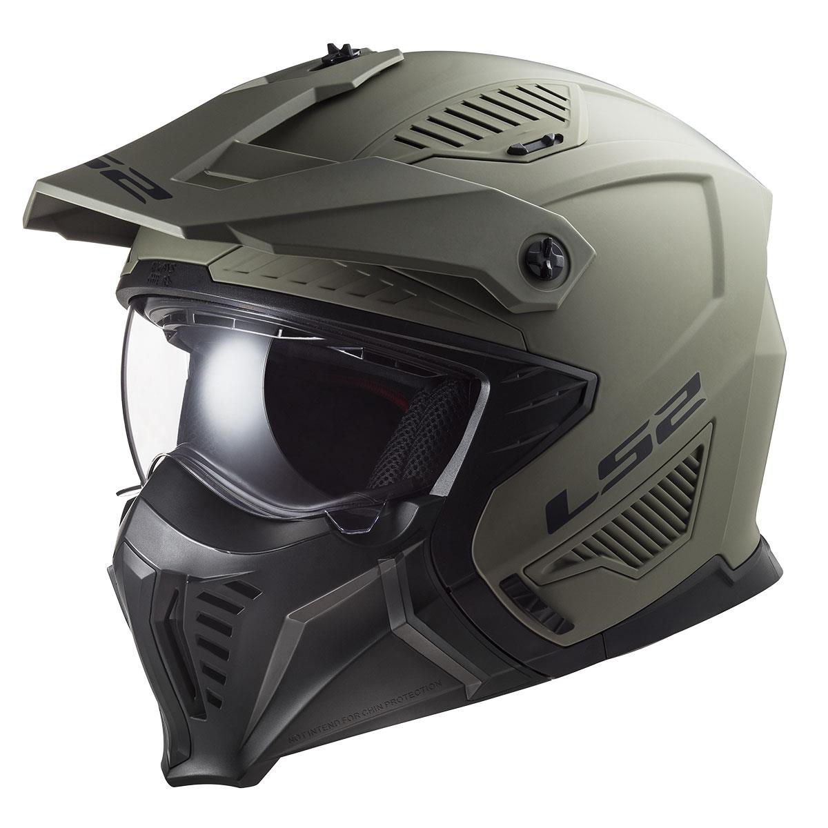 LS2 DRIFTER MAT OLIVE YEŞİL KASK