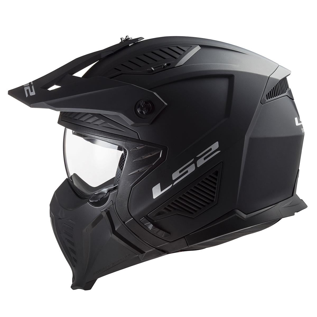 LS2 DRIFTER MAT SİYAH KASK