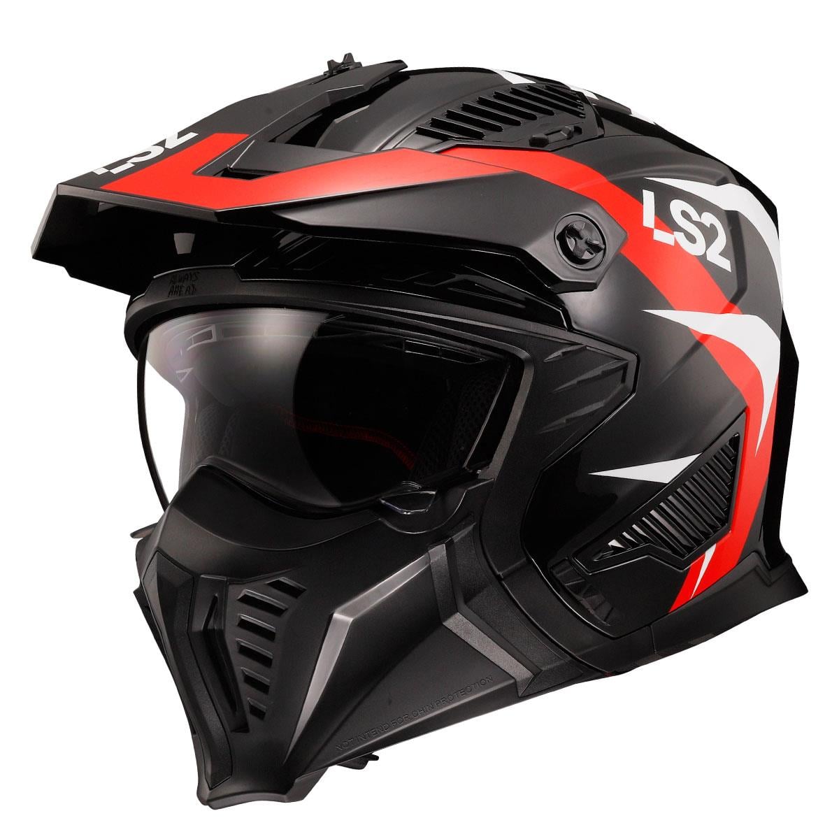LS2 DRIFTER TRIALITY KIRMIZI KASK