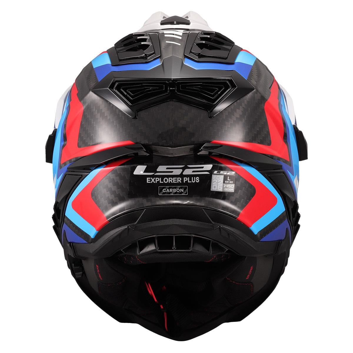 LS2 EXPLORER C KARBON FRONTIER II BEYAZ-MAVİ KASK