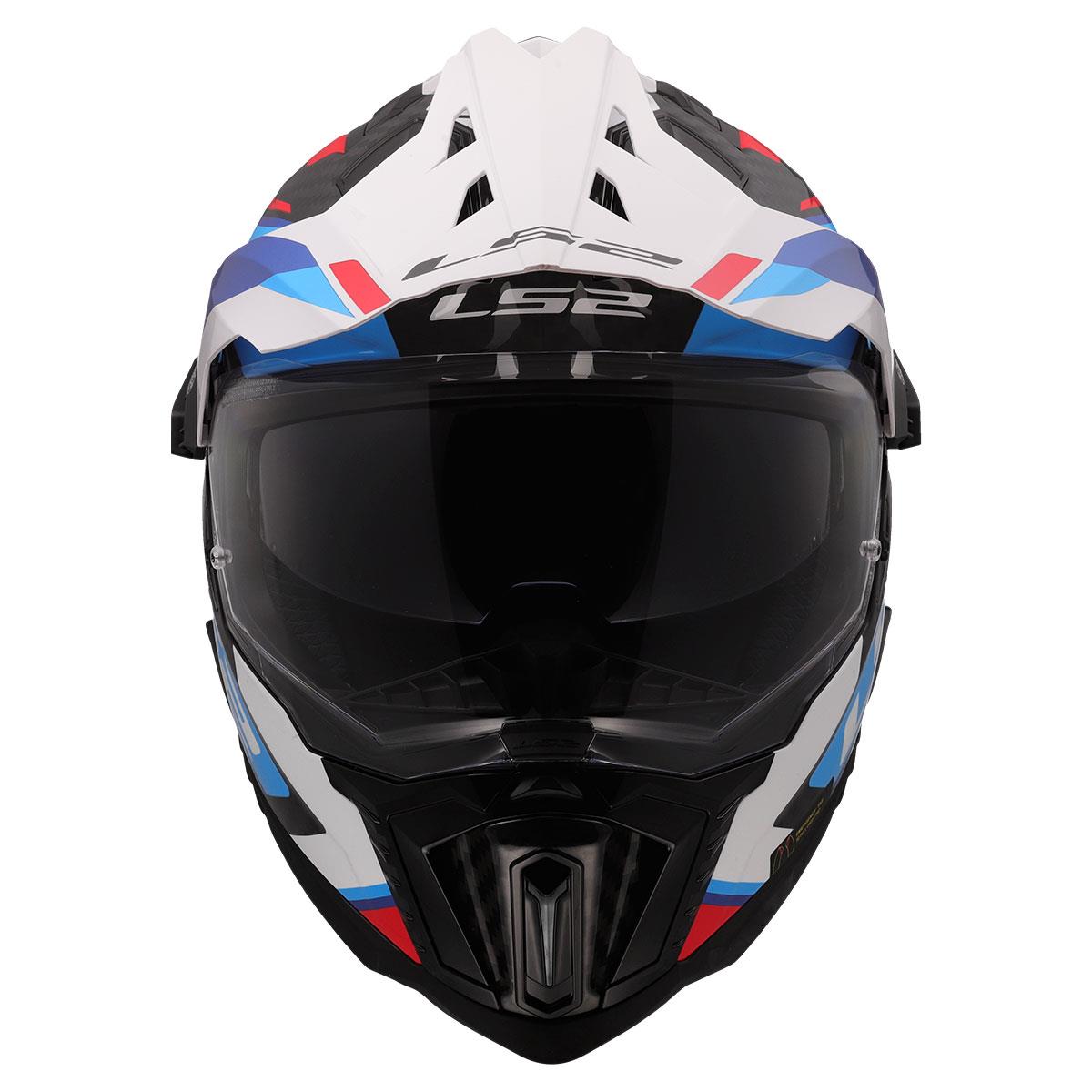 LS2 EXPLORER C KARBON FRONTIER II BEYAZ-MAVİ KASK
