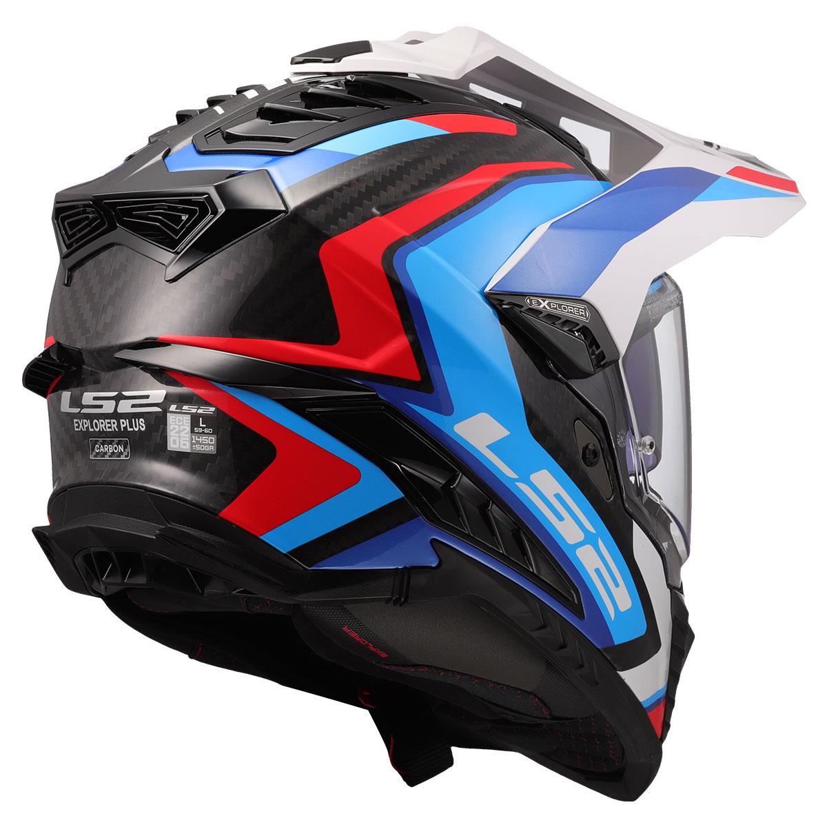 LS2 EXPLORER C KARBON FRONTIER II BEYAZ-MAVİ KASK