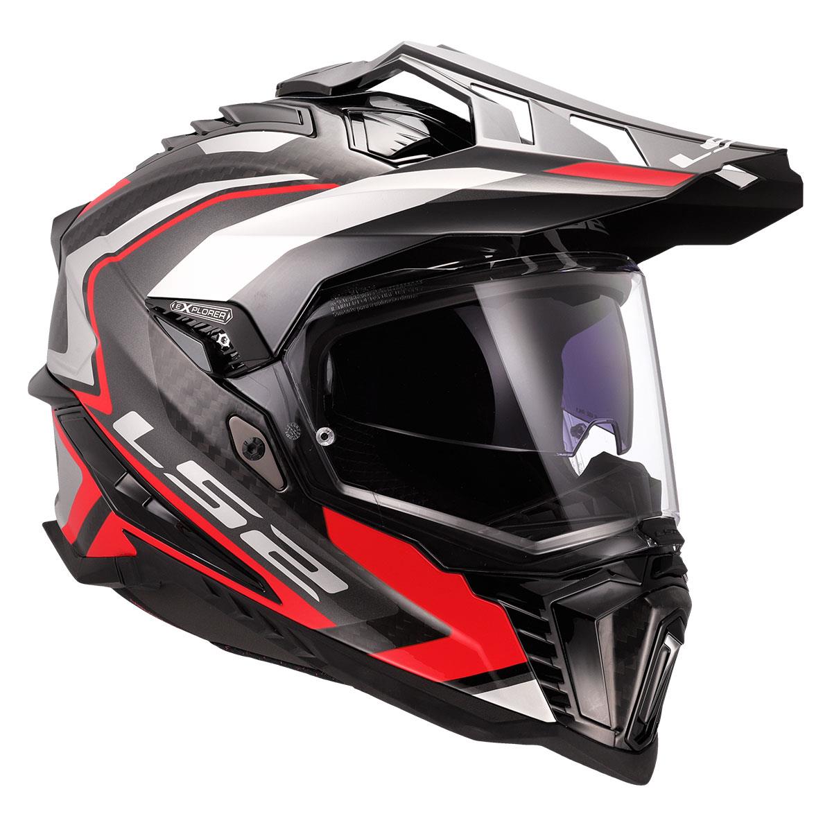 LS2 EXPLORER C KARBON FRONTIER II KIRMIZI KASK