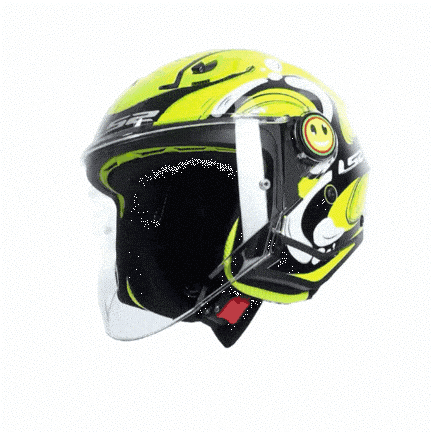 LS2 FUNNY 2 GLUP NEON SARI ÇOCUK KASK