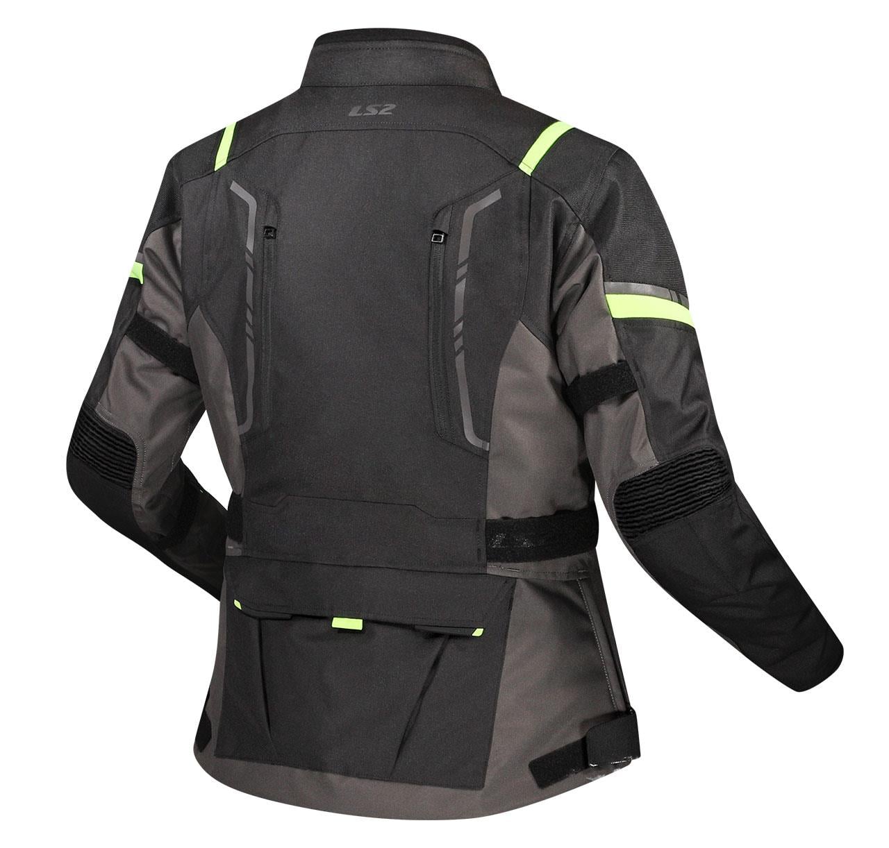 LS2 NARVIK KADIN MONT GRİ-SİYAH-NEON SARI