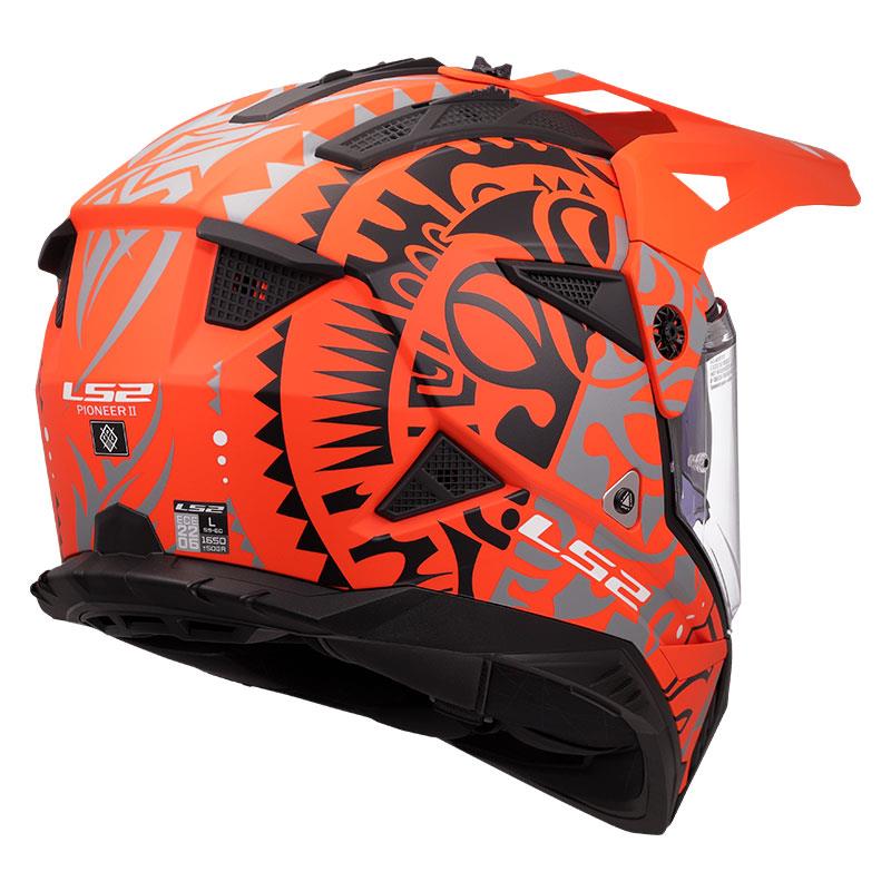 LS2 PIONEER 2 RANGI MAT TURUNCU KASK