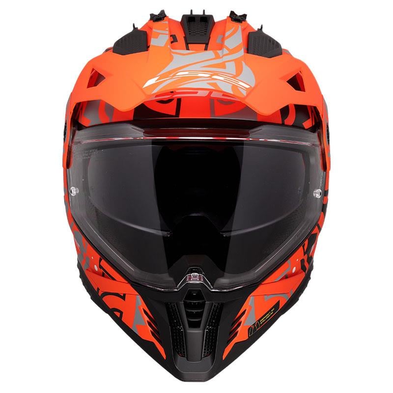 LS2 PIONEER 2 RANGI MAT TURUNCU KASK