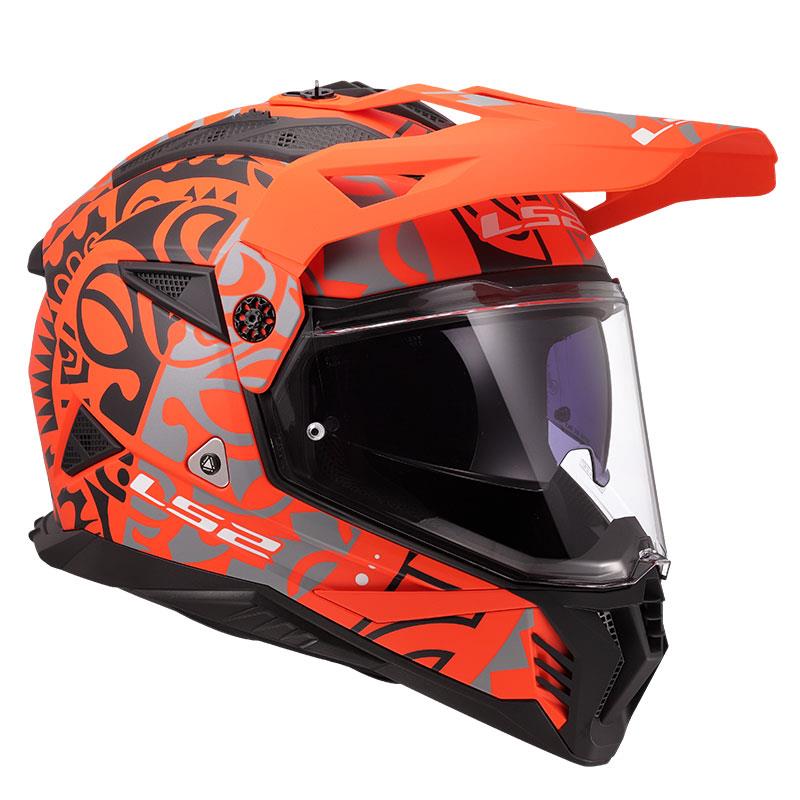 LS2 PIONEER 2 RANGI MAT TURUNCU KASK