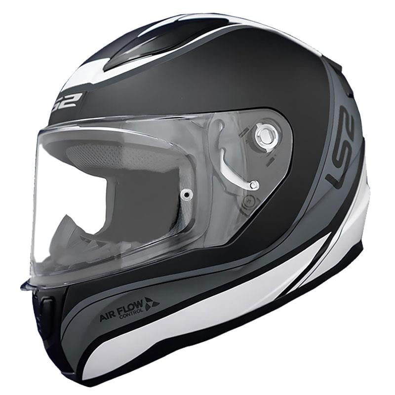 LS2 RAPID 2 DEEPER MAT BEYAZ-SİYAH KASK