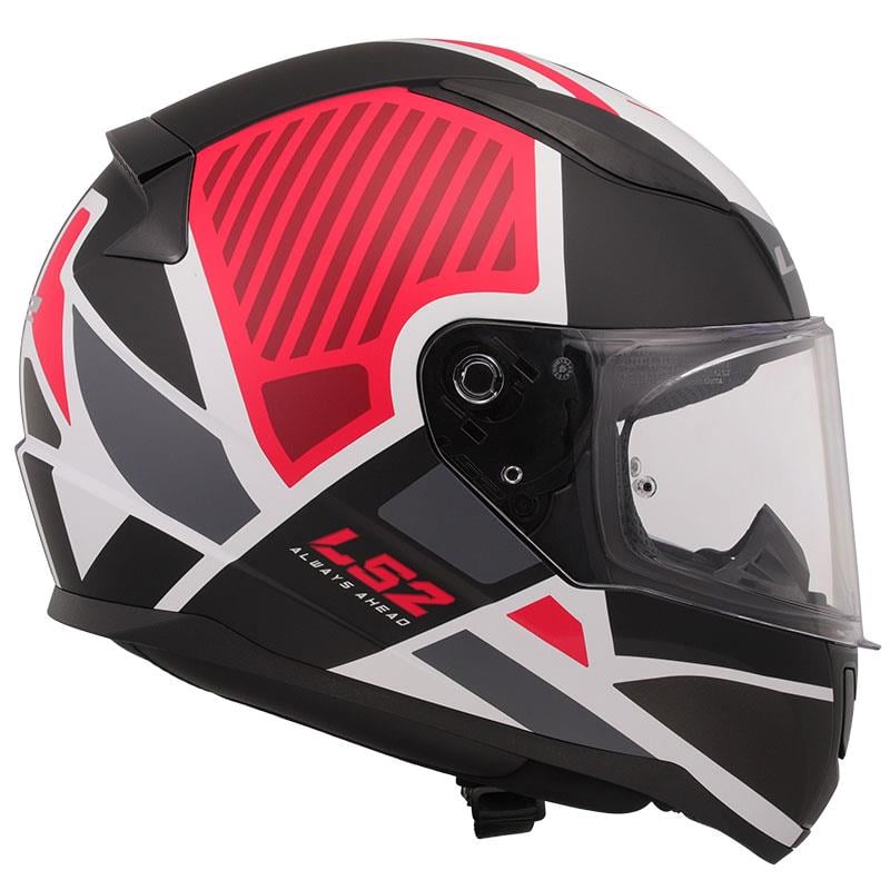 LS2 RAPID 2 GRID MAT BEYAZ-KIRMIZI KASK