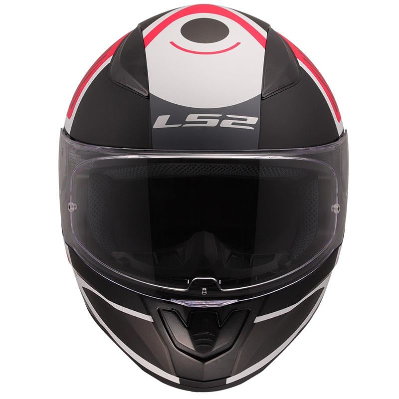LS2 RAPID 2 GRID MAT BEYAZ-KIRMIZI KASK