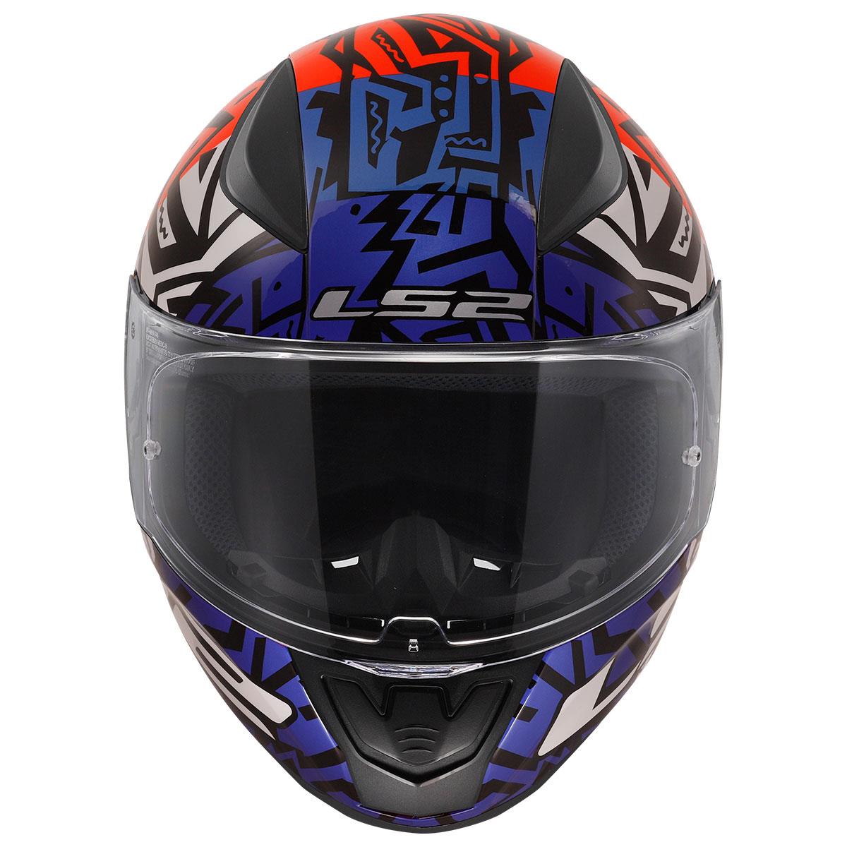 LS2 RAPID 2 MEMPHIS KIRMIZI-MAVİ KASK