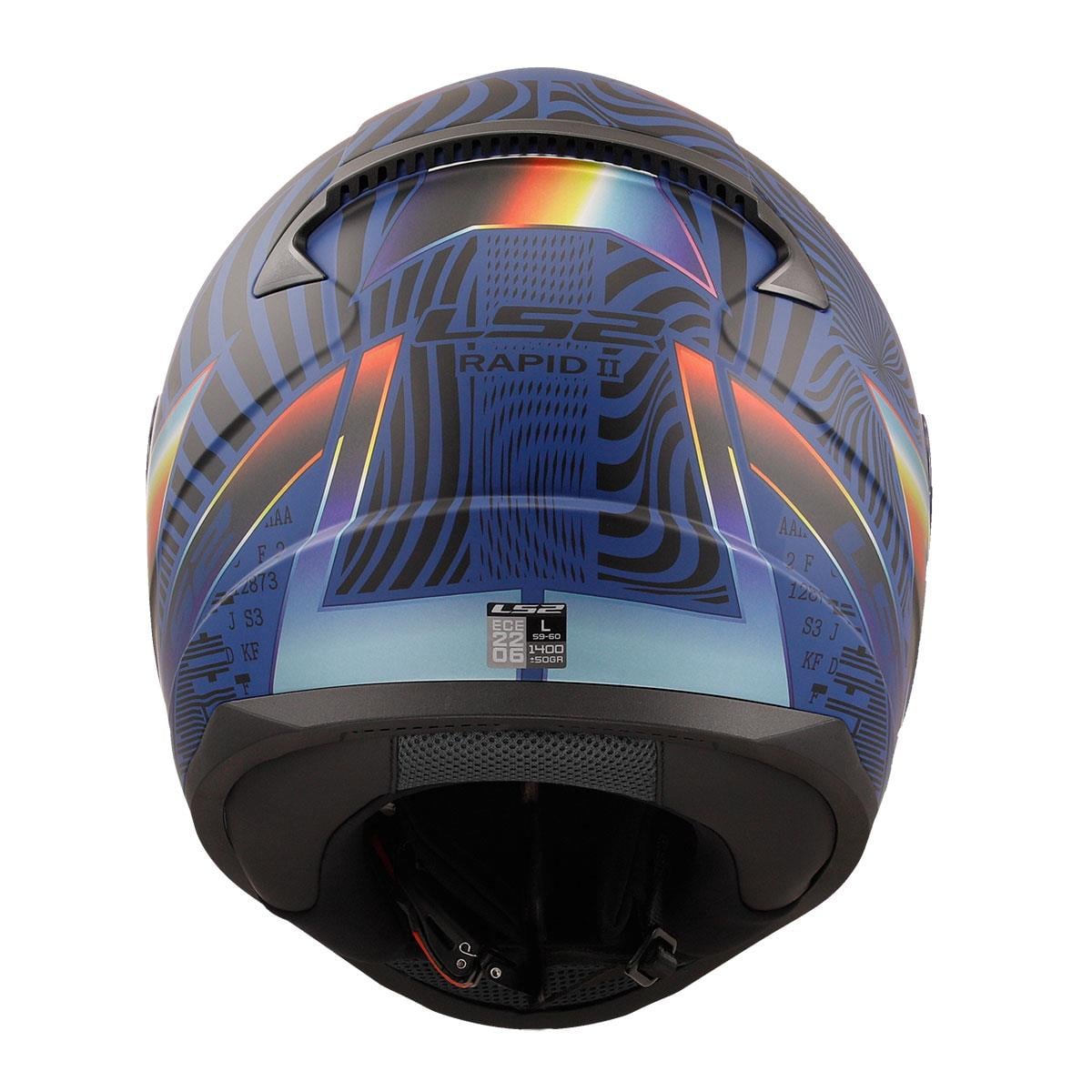 LS2 RAPID 2 OPTIK MAT MAVİ-MOR KASK