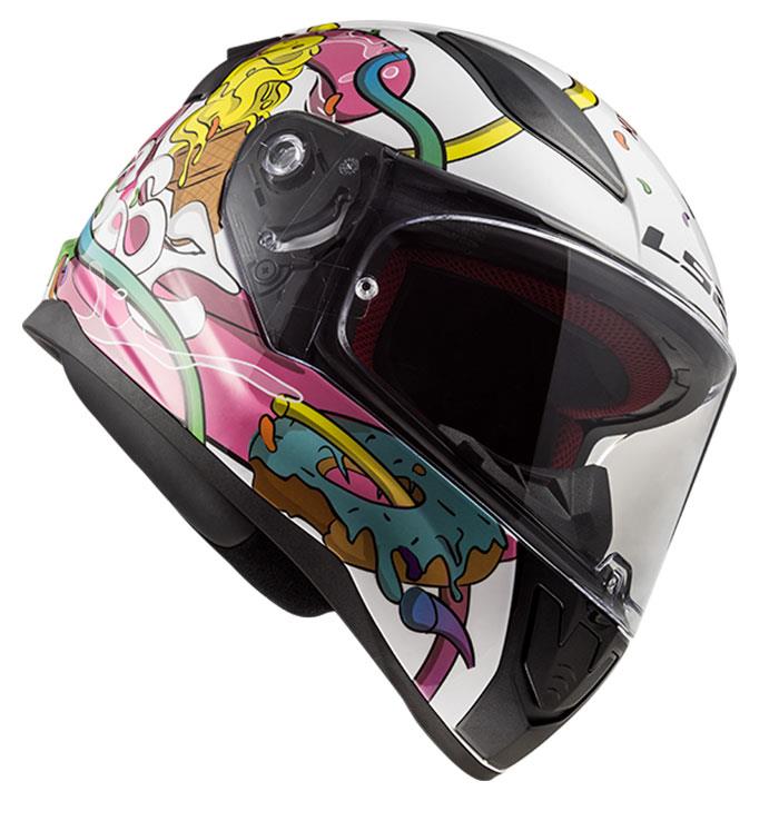LS2 RAPID MINI CRAZY POP BEYAZ-PEMBE ÇOCUK KASK