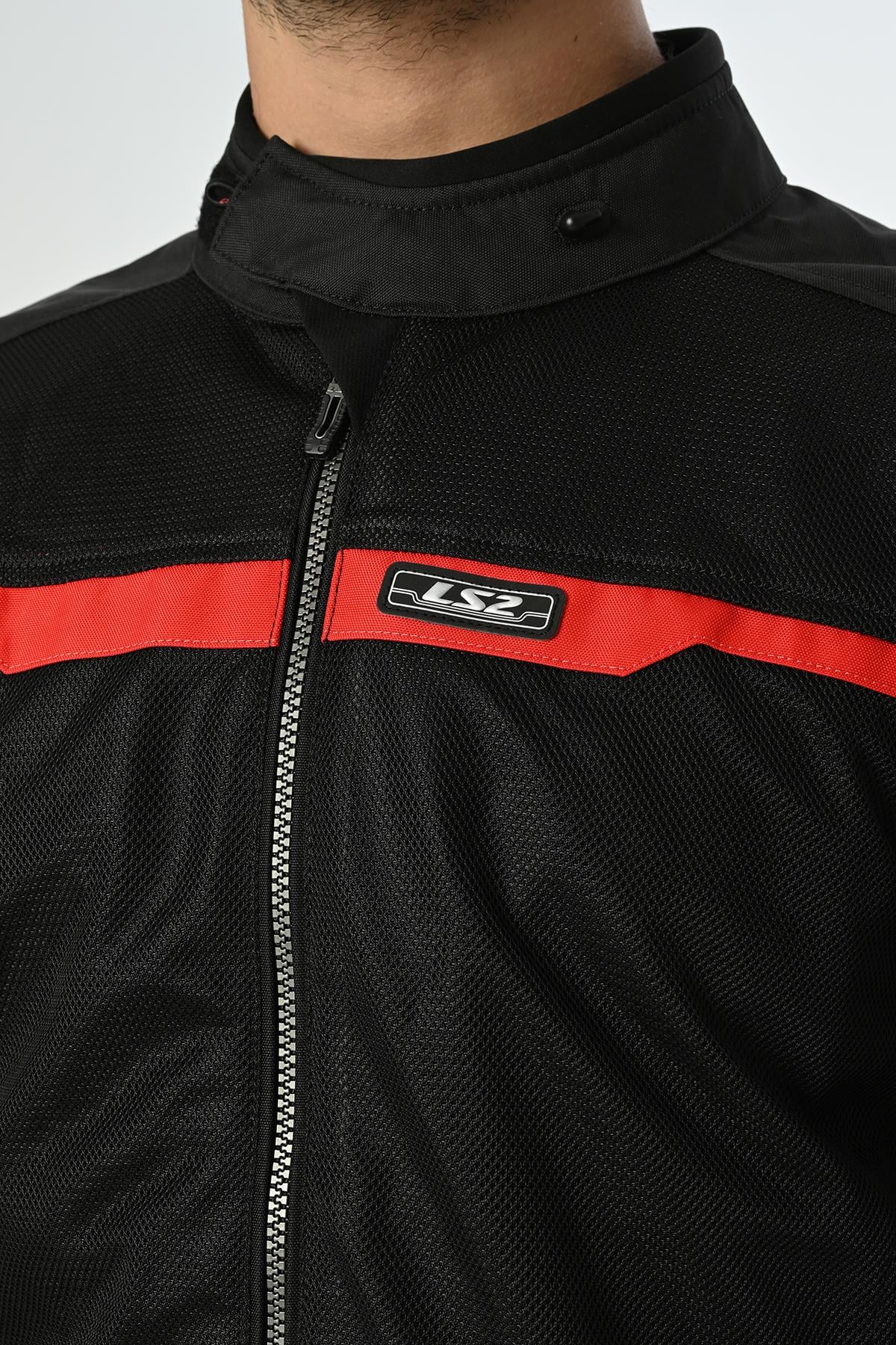 LS2 RIVA MONT SİYAH-KIRMIZI