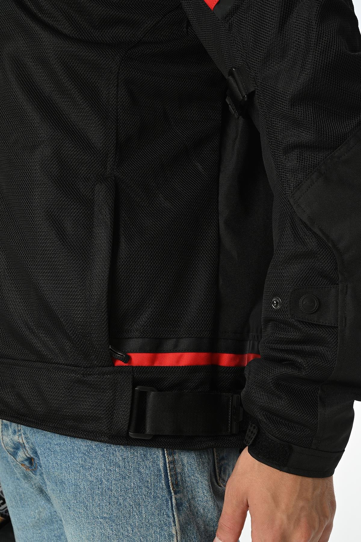 LS2 RIVA MONT SİYAH-KIRMIZI