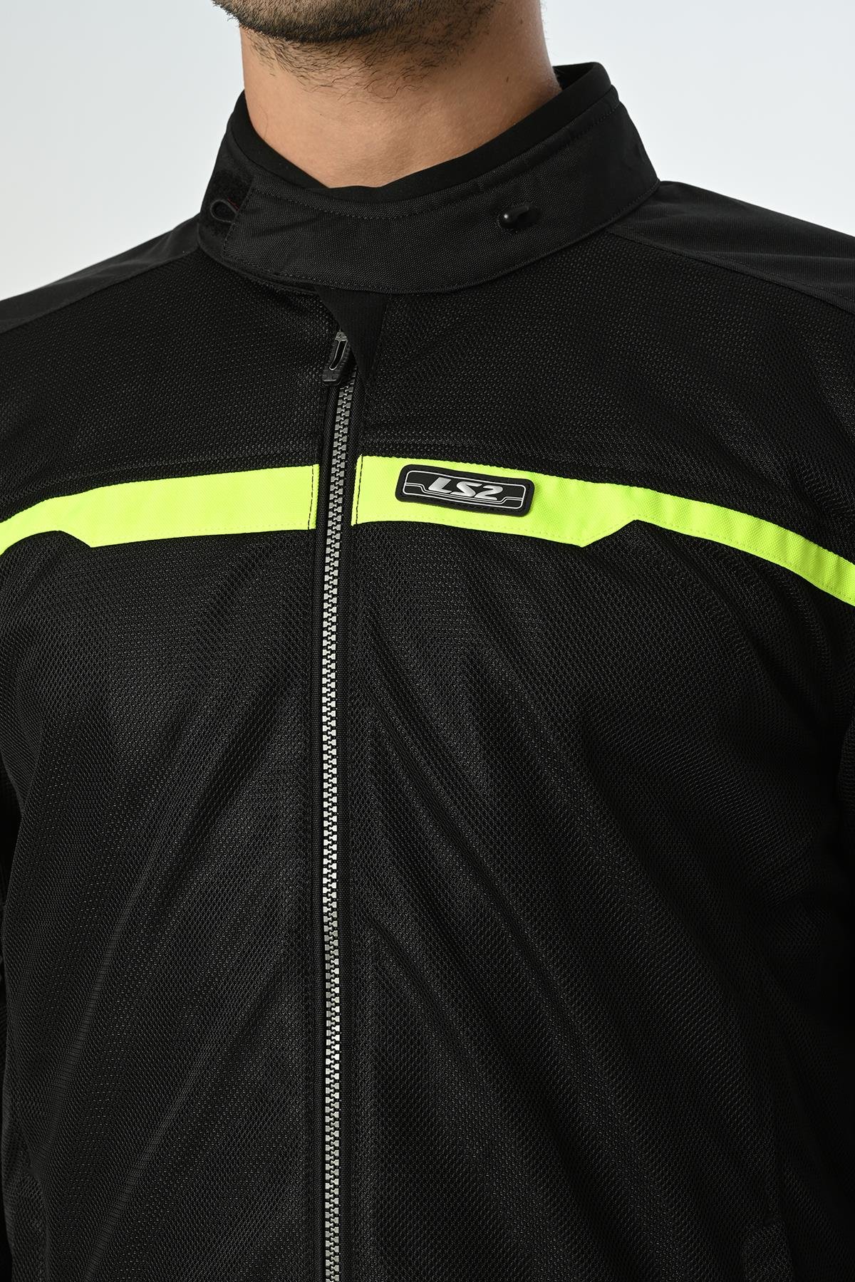 LS2 RIVA MONT SİYAH-NEON SARI