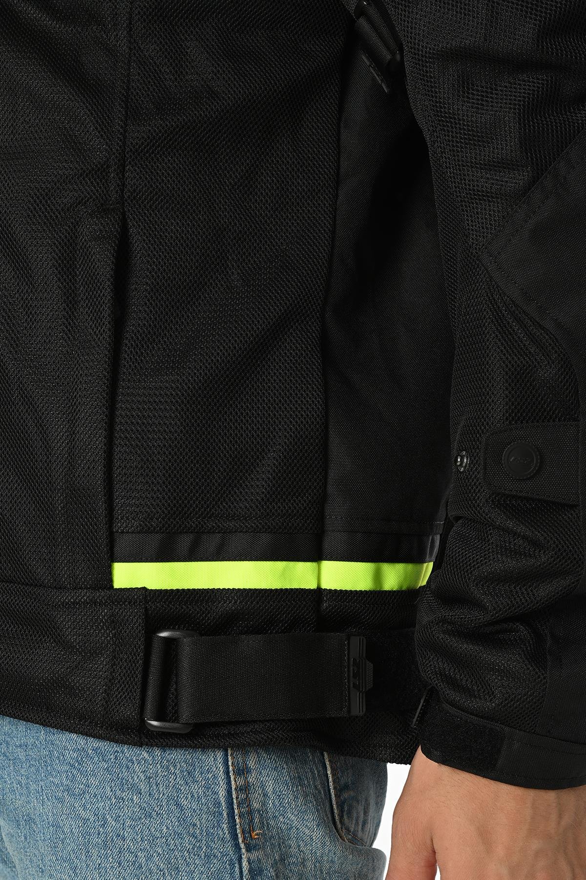 LS2 RIVA MONT SİYAH-NEON SARI
