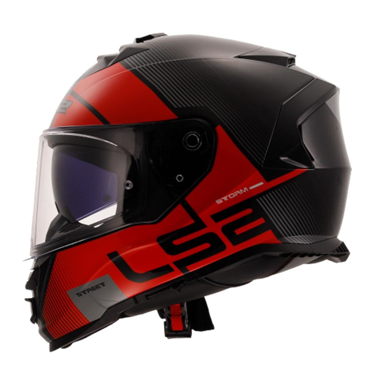 LS2 STORM 2 EPIC SİYAH-KIRMIZI KASK