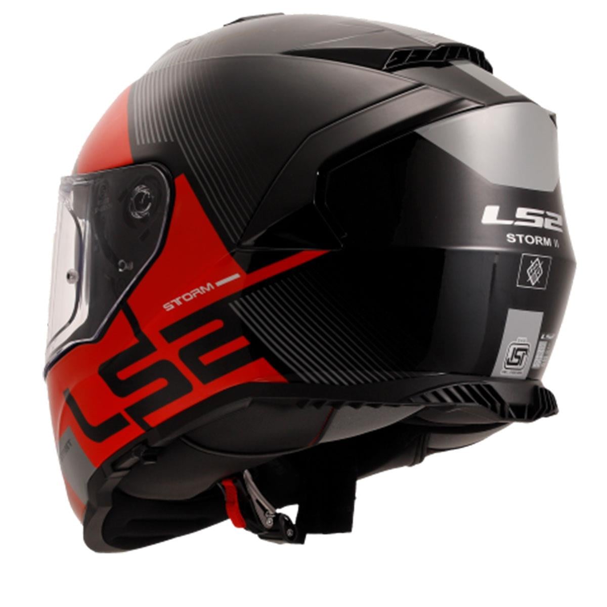 LS2 STORM 2 EPIC SİYAH-KIRMIZI KASK