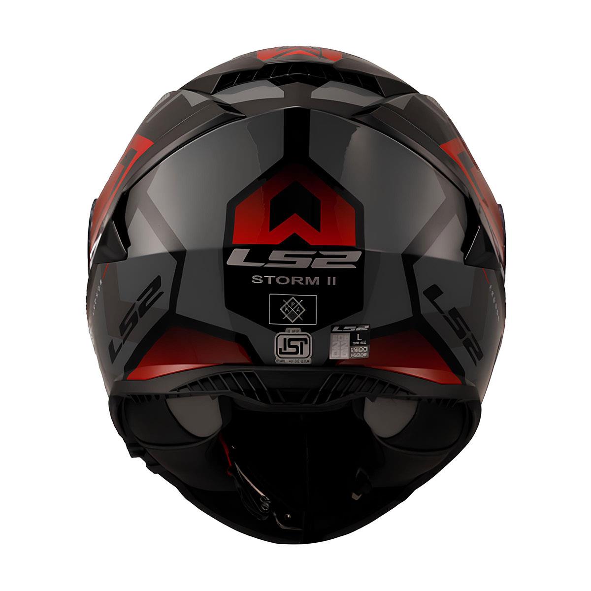 LS2 STORM 2 KRONOS KIRMIZI-GRİ KASK