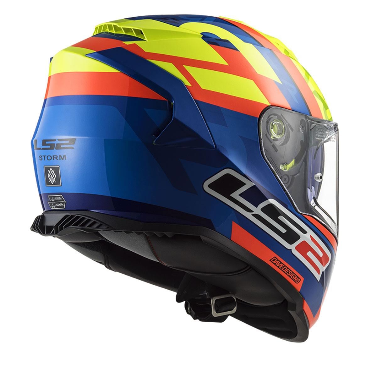 LS2 STORM 2 SALVADOR REPLICA MAVİ-NEON SARI KASK