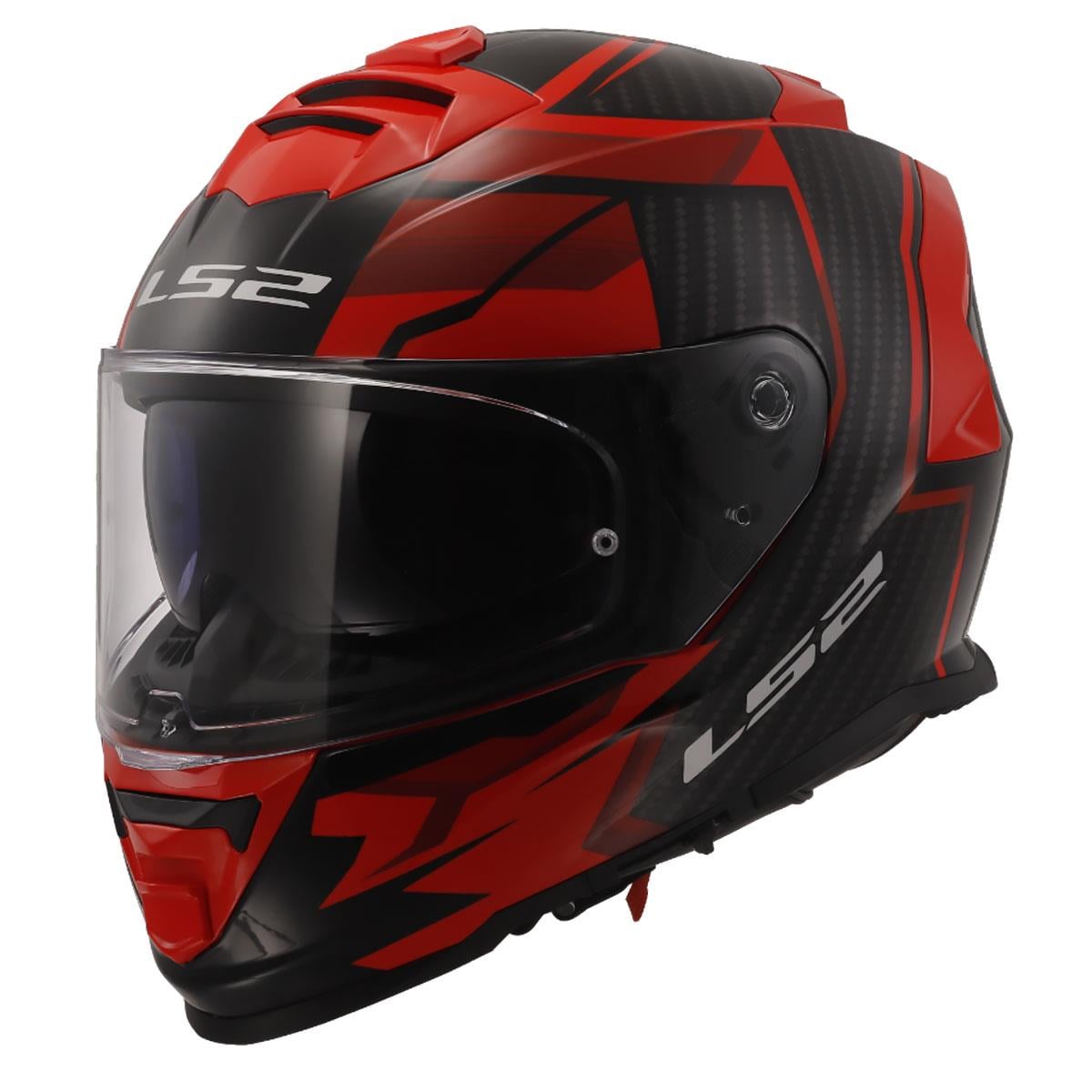 LS2 STORM 2 TRACKER SİYAH-KIRMIZI KASK