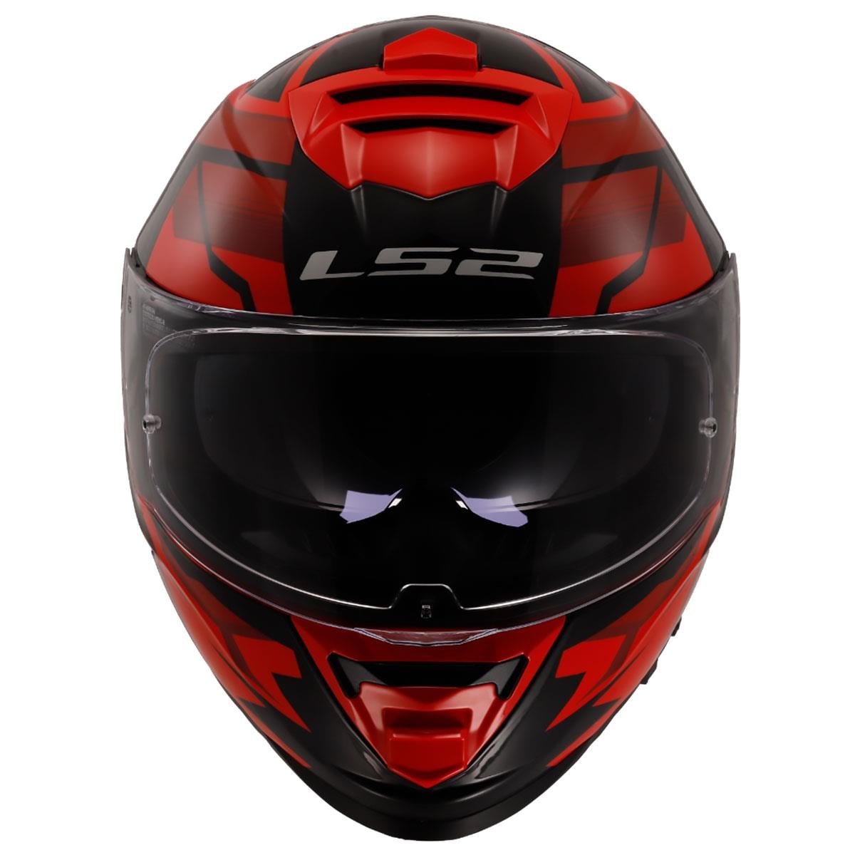 LS2 STORM 2 TRACKER SİYAH-KIRMIZI KASK