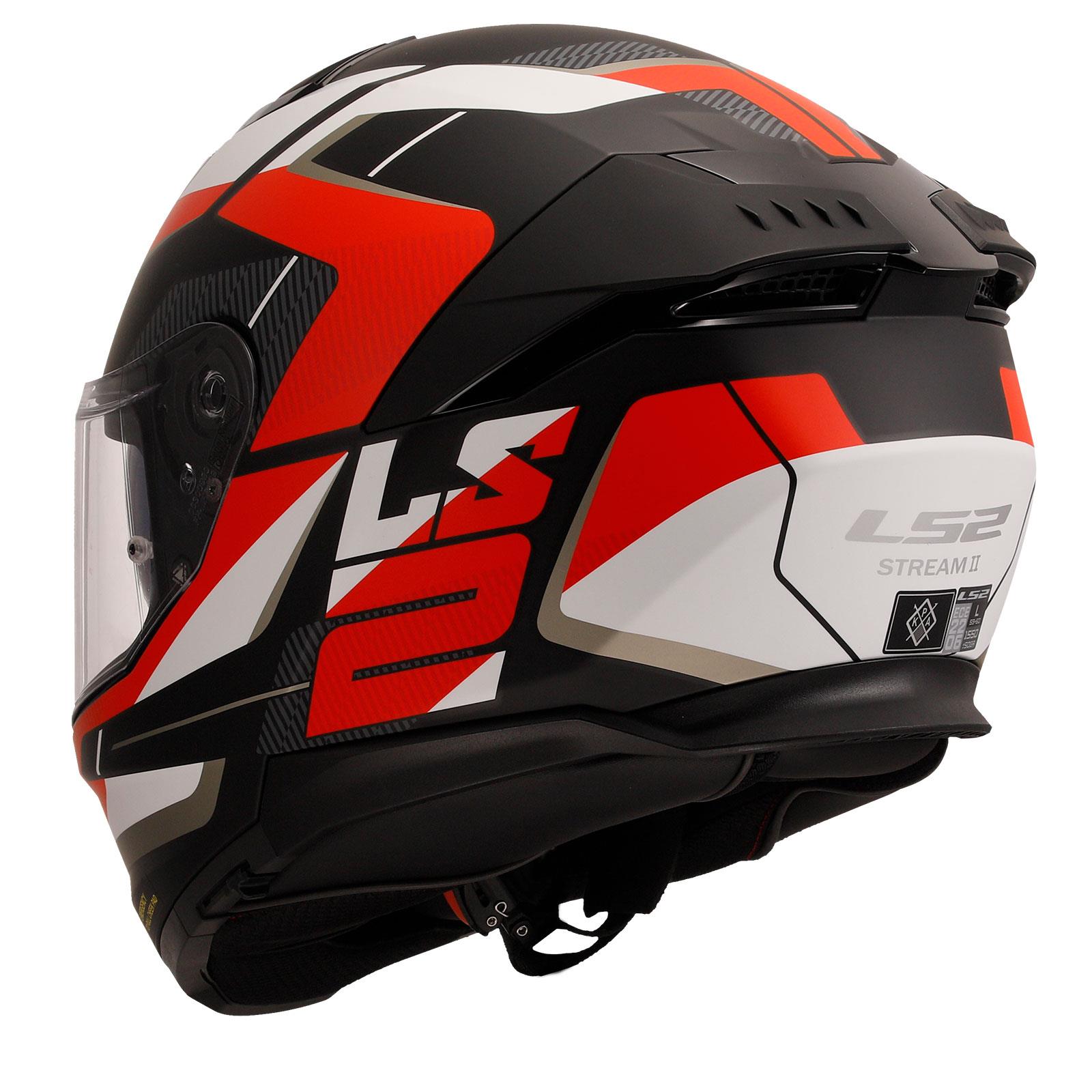 LS2 STREAM 2 ROAD MAT SİYAH-KIRMIZI-BEYAZ-GRİ KASK