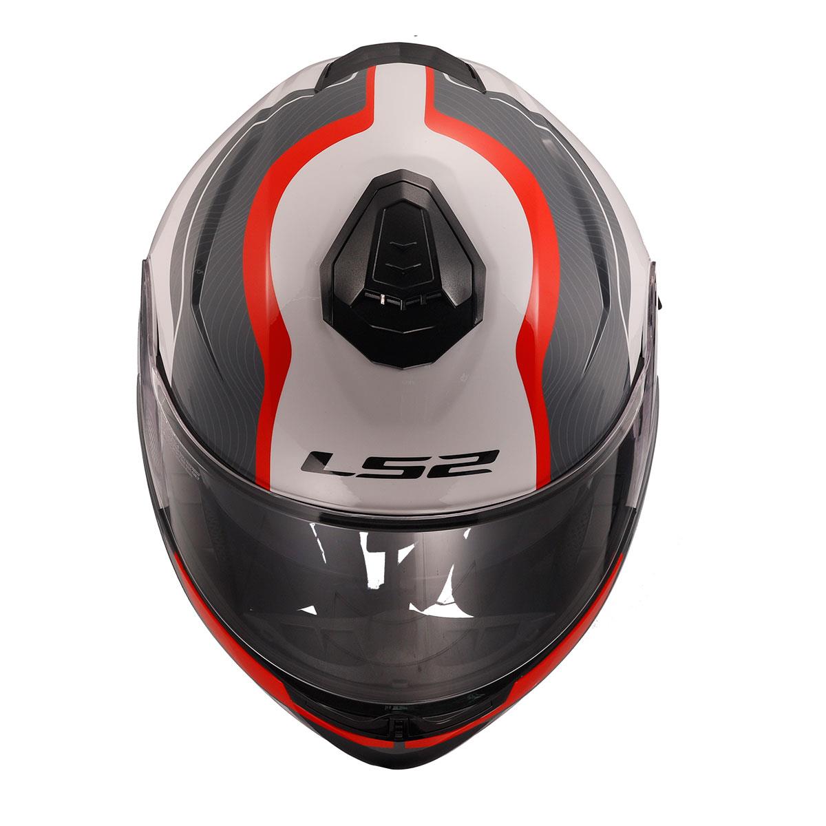 LS2 STROBE 2 MONZA SİYAH-BEYAZ-KIRMIZI KASK