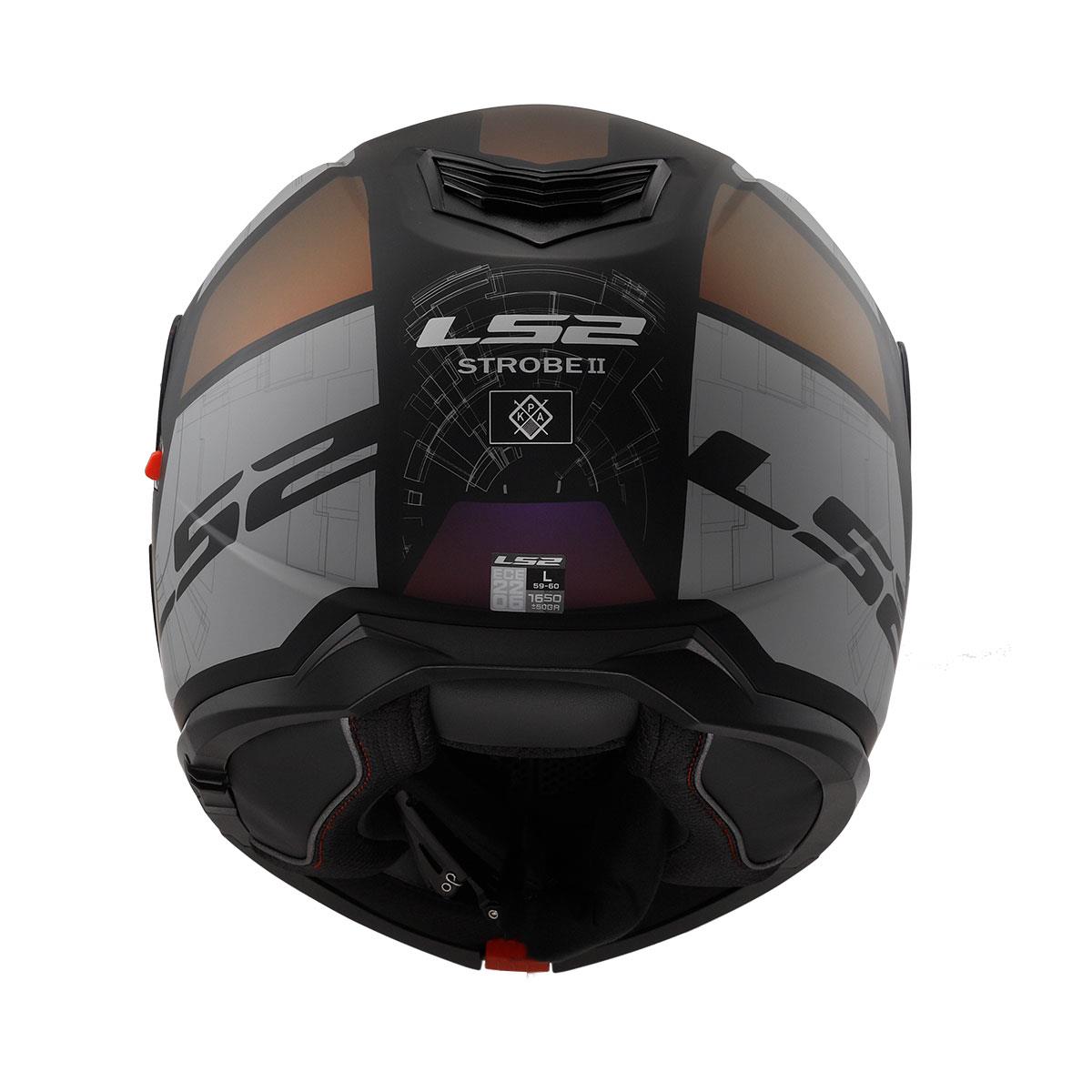 LS2 STROBE 2 ORION MAT SİYAH-MOR-MAVİ KASK