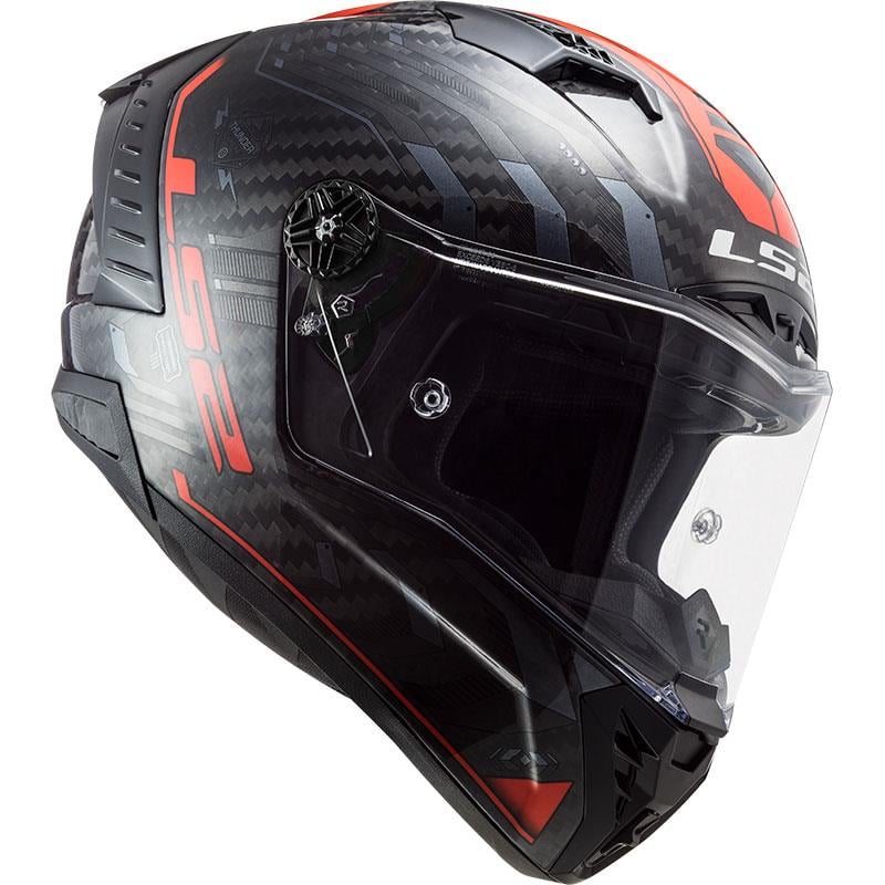 LS2 THUNDER KARBON SPUTNIK METAL KIRMIZI KASK