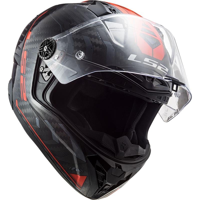 LS2 THUNDER KARBON SPUTNIK METAL KIRMIZI KASK