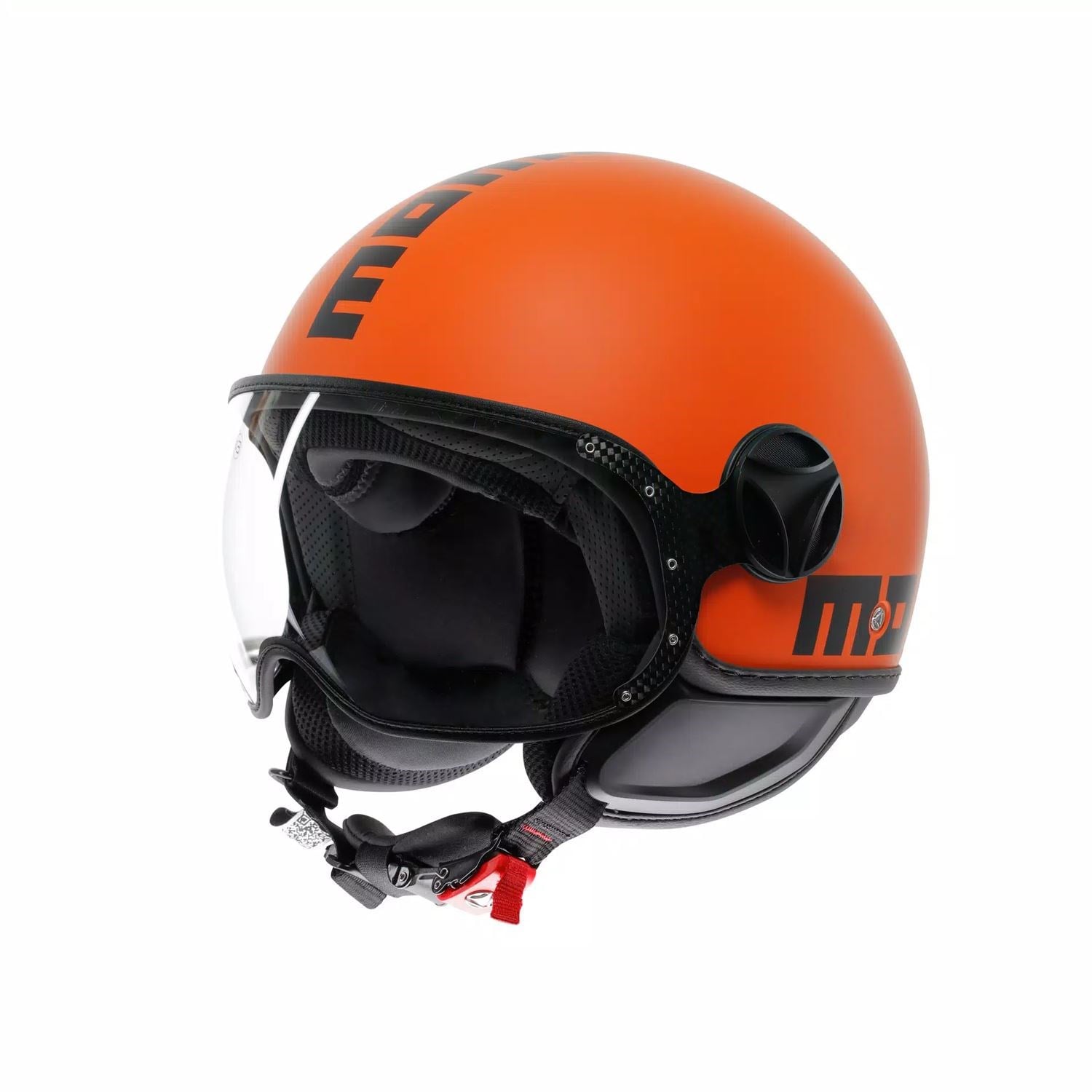 MOMO KASK/ FGTR CLASSIC MAT ORANGE/BLACK